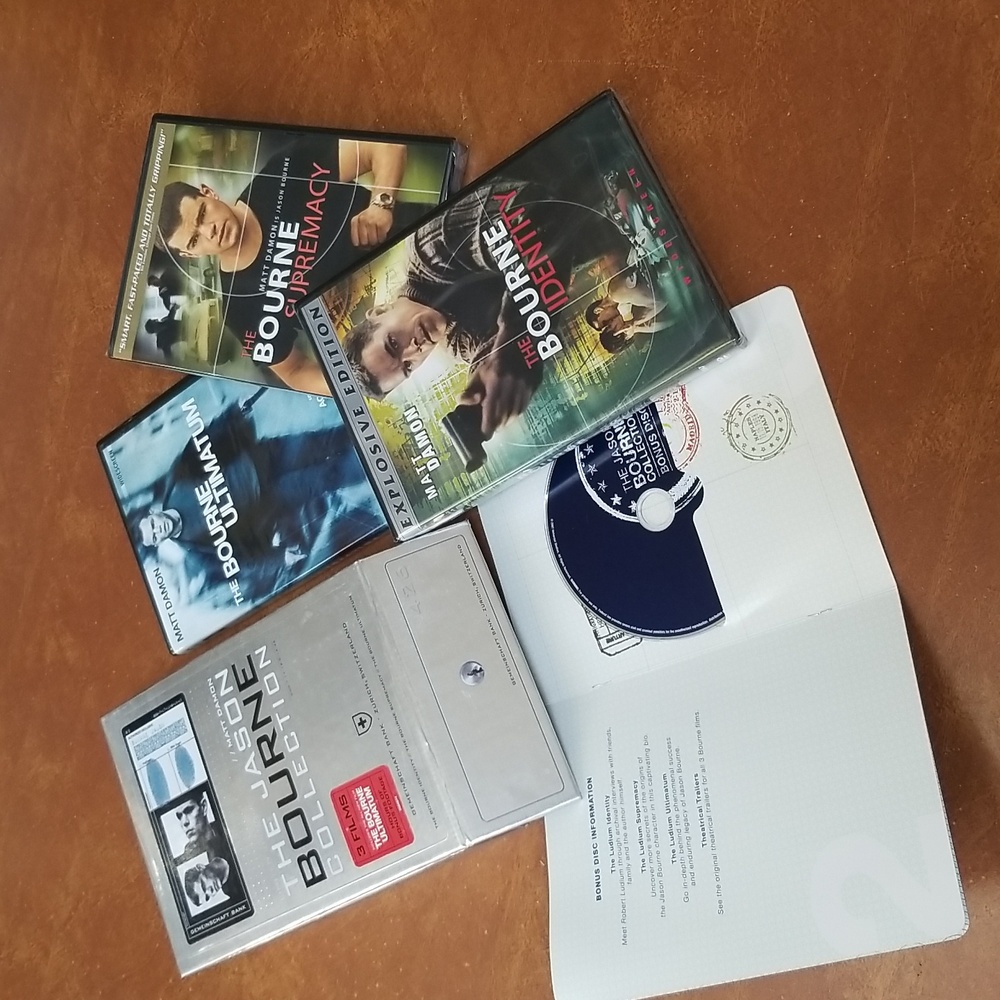 💿DVD SET, THE JASON BOURNE COLLECTION, MATT DAMON